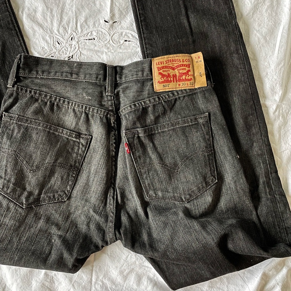 Levi's Black Wash 501s